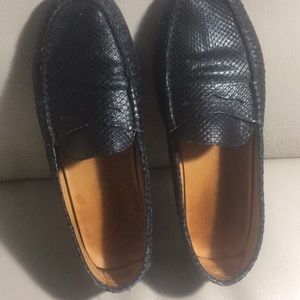 Lizard skin loafers